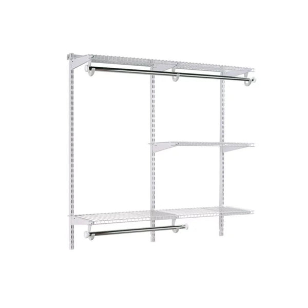Rubbermaid Configurations White Closet Kit (4-8 Ft Wide)