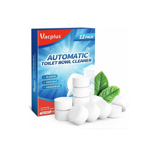 12 Pack  Vacplus Toilet Bowl Cleaner Tablets