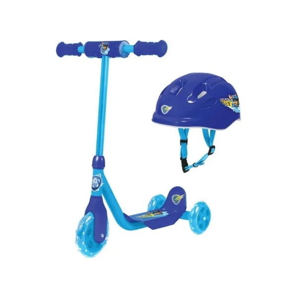 PAW Patrol The Mighty Movie Chase 3 Wheel Scooter & Helmet Set