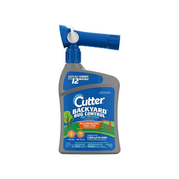 Cutter Backyard Bug Control Spray Concentrate Mosquito Repellent 32oz Bottle