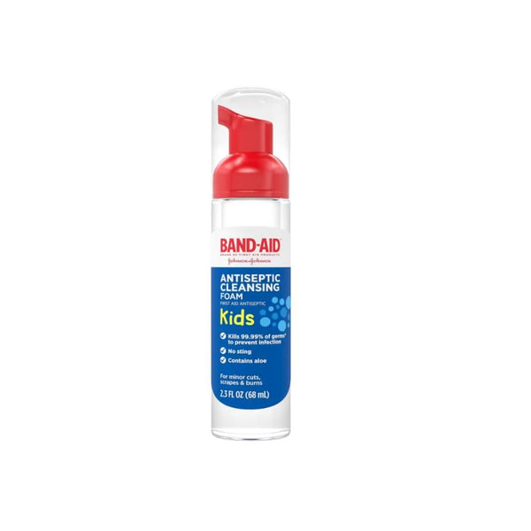 Band-Aid Brand First Aid Antiseptic Cleansing Foam for Kids