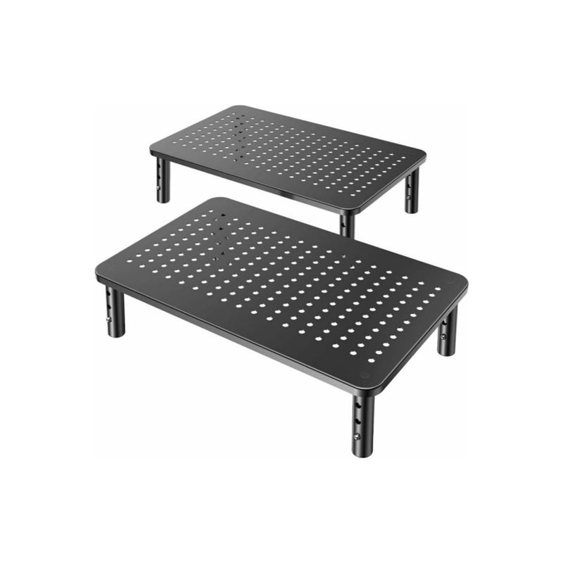 Pack of 2 Height Adjustable Monitor Stands