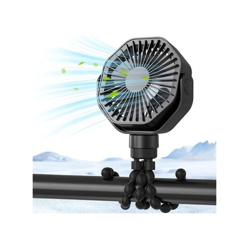 Portable Stroller Fan with Flexible Tripod