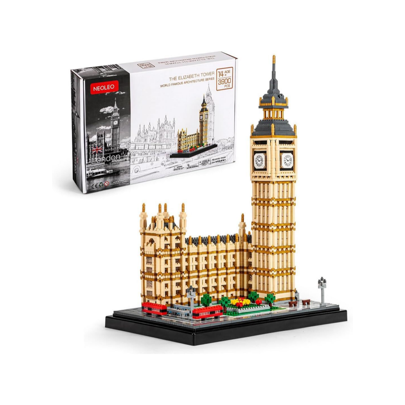 3900+ PCS Real Big Ben Micro Building Blocks Set