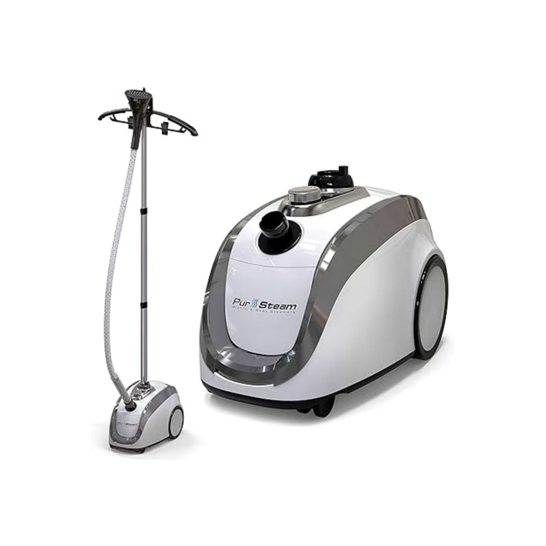 PurSteam HighPressure Garment Steamer for Clothes with Wheels
