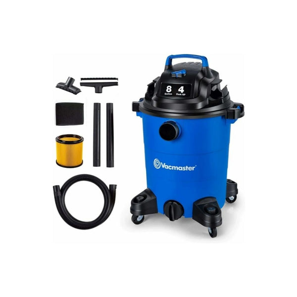 Vacmaster 4 Peak HP 8 Gallon Wet Dry Vacuum Cleaner with Blower Function