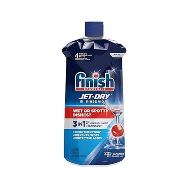 Finish Jet-Dry Liquid Rinse Aid, Dishwasher Rinse and Drying Agent