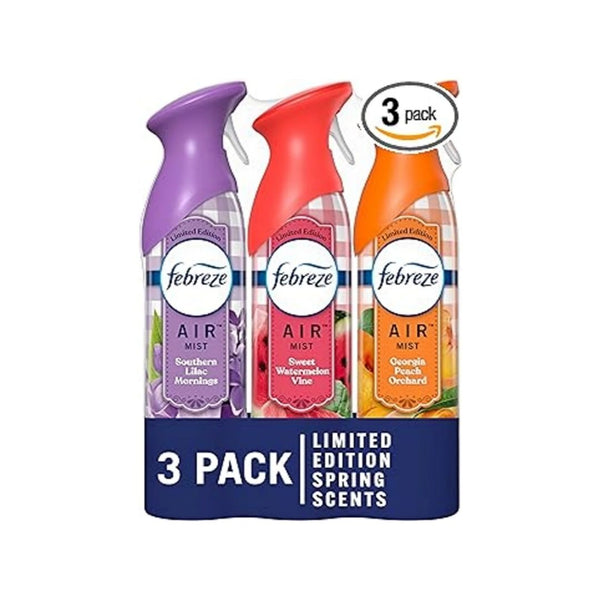 3-Pack Febreze Air Mist Odor-Fighting Air Freshener Mixed Scent