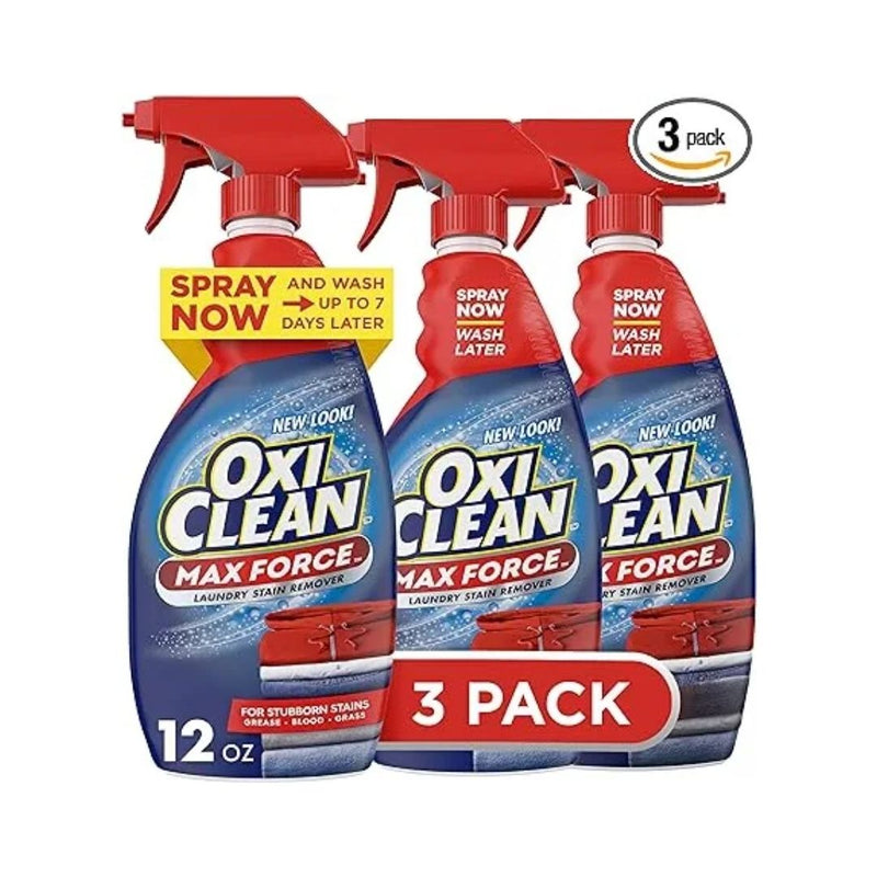 3 Bottles Of OxiClean Max Force Laundry Stain Remover Spray