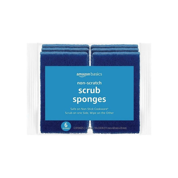 6-Pack Amazon Basics Non-Scratch Sponges