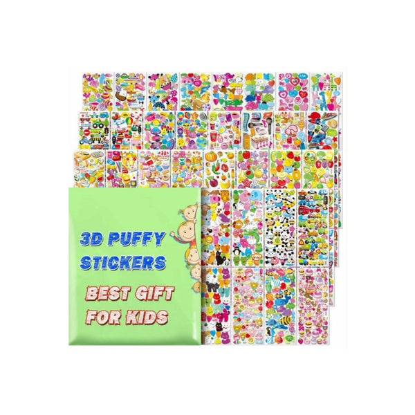 3200+ 3D Puffy Stickers, 64 Different Sheets