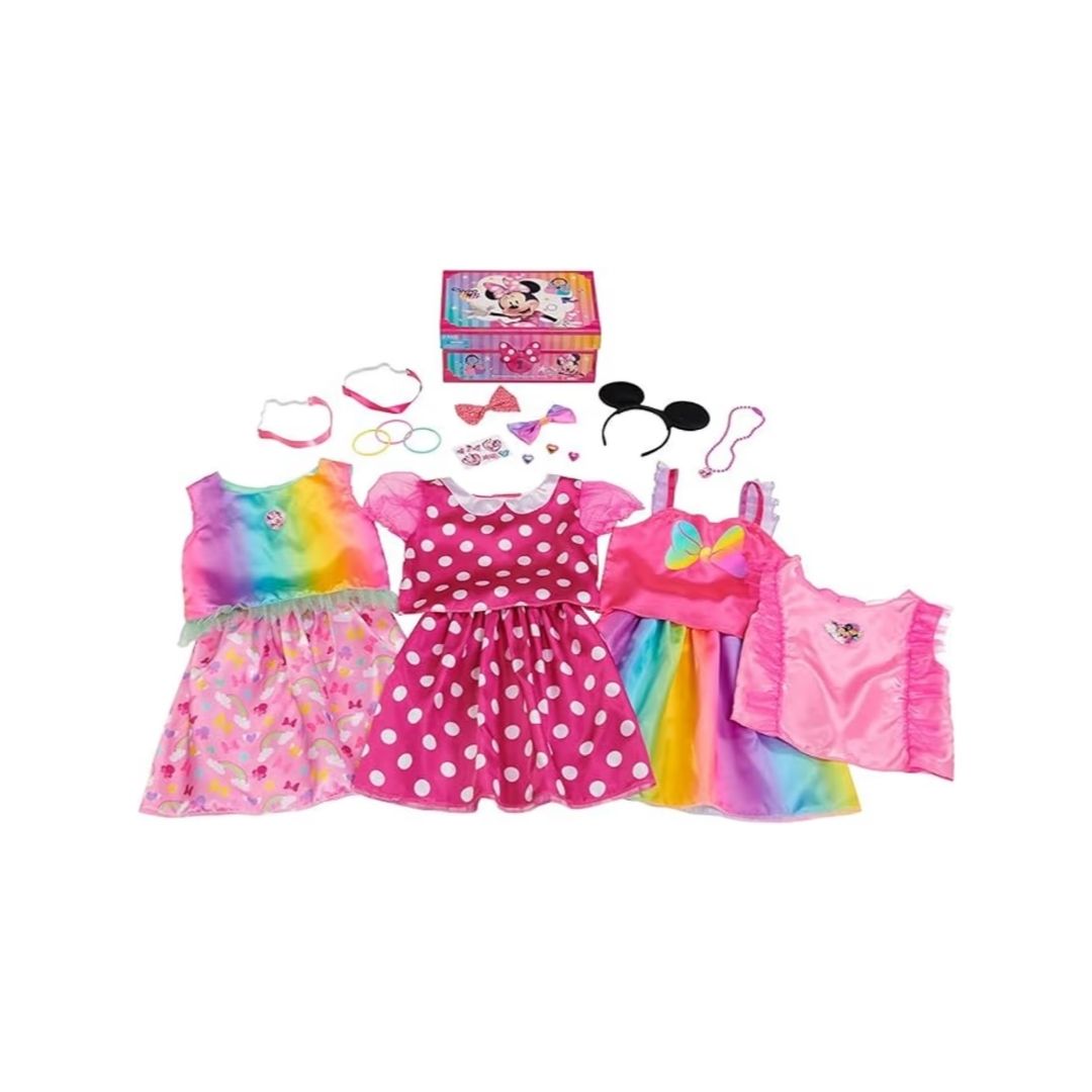 21-Piece Disney Junior Minnie Mouse Bowdazzling Dress-Up Trunk ...