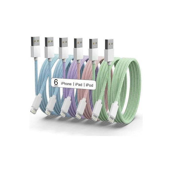 6-Pack iPhone Charger Cord