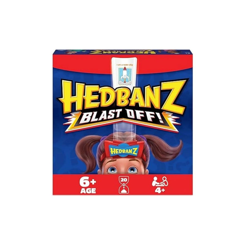 Hedbanz Blast Off! Guessing Game with 25 Bonus Cards