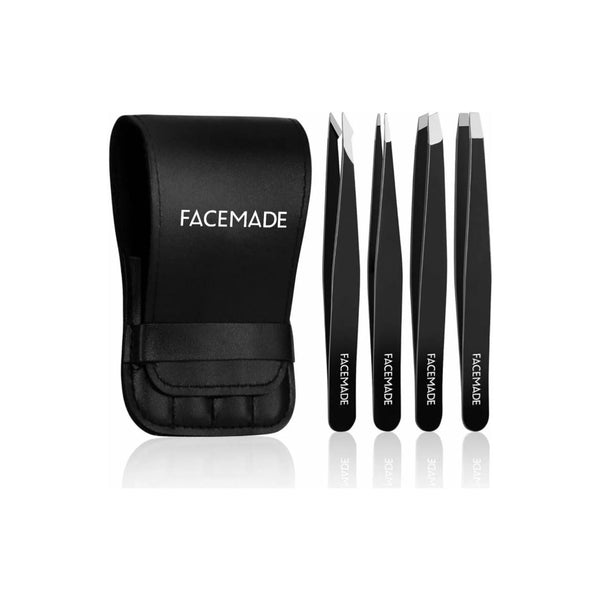 4 Pack Stainless Steel Tweezers Set