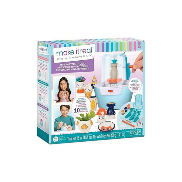 Make It Real: Mini DIY Pottery Studio Kit - 26 Pcs