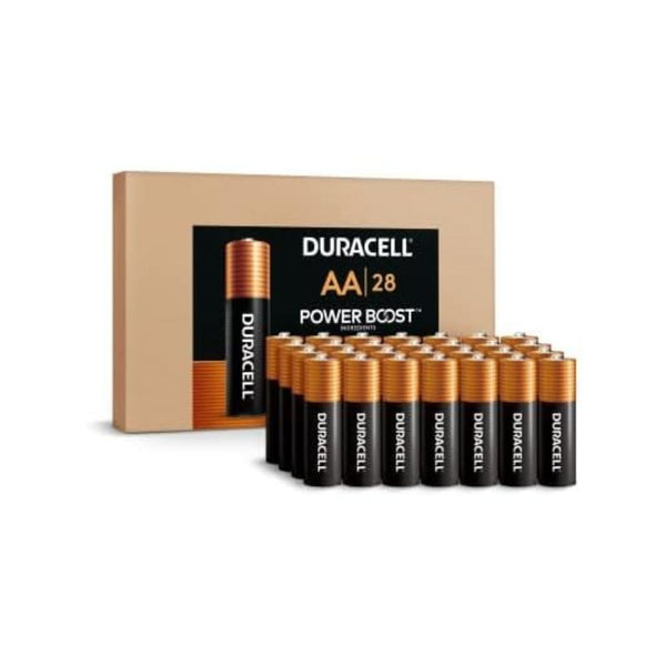 28-Pack Duracell Coppertop Long-lasting Power Alkaline AA Batteries