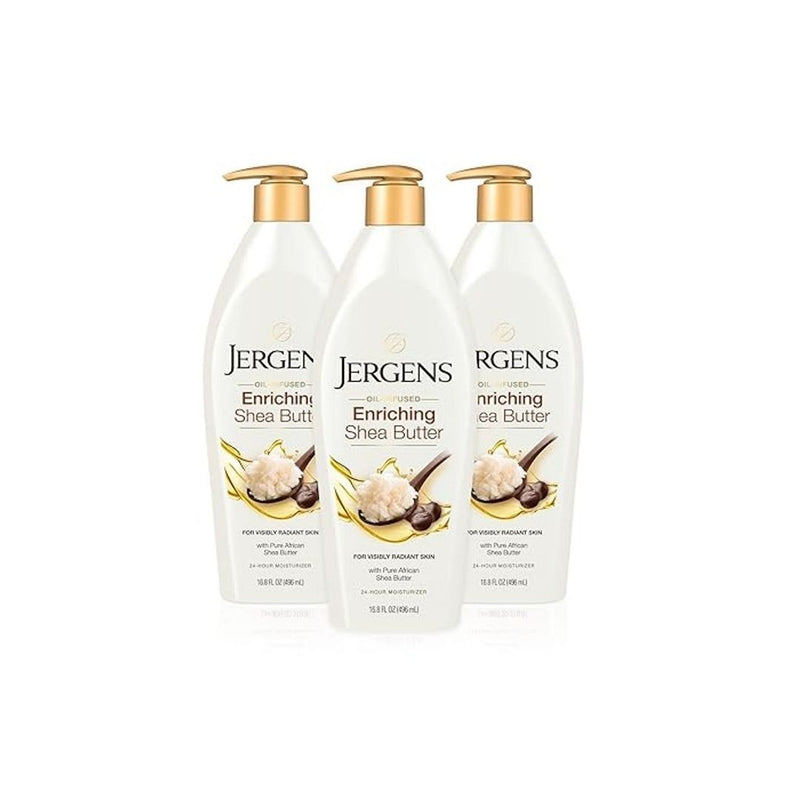 3-Pack 16.8oz Jergens Shea Butter Body Lotion