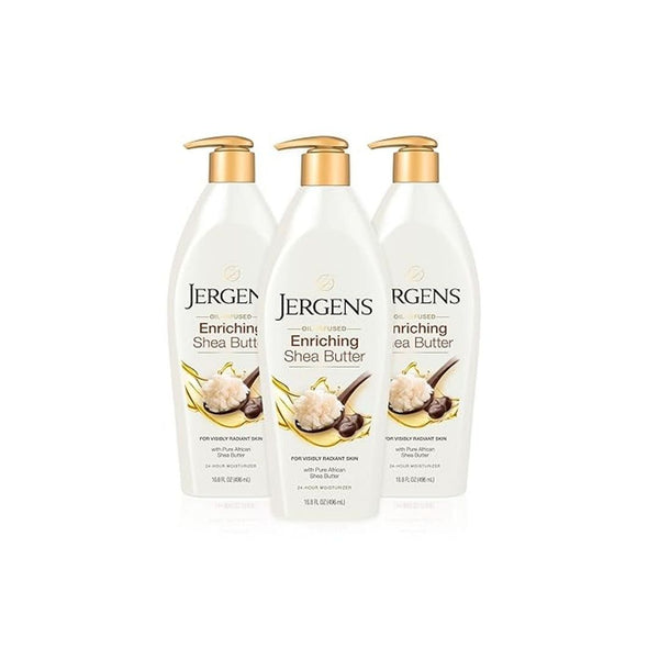 3-Pack 16.8oz Jergens Shea Butter Body Lotion