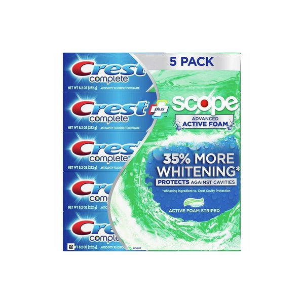 5 Pack Crest Complete Advanced Flavoride Toothpaste