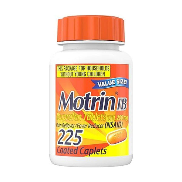 Motrin IB, Ibuprofen 200mg Tablets, Pain Reliever & Fever Reducer