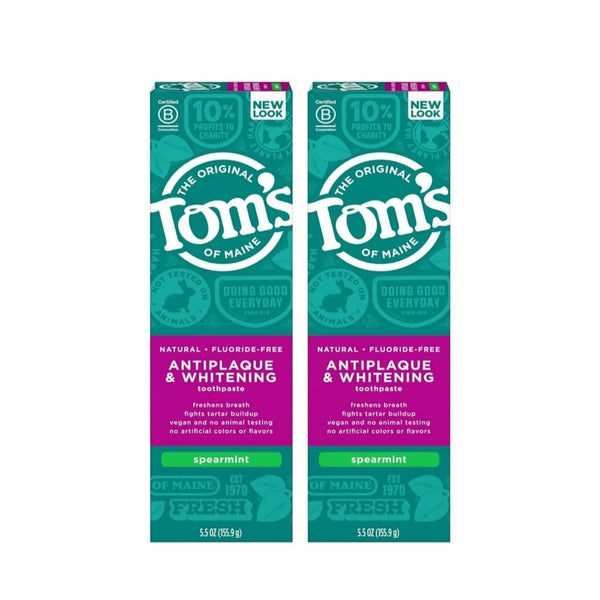 Tom’s of Maine Fluoride-Free Antiplaque & Whitening Natural Toothpaste