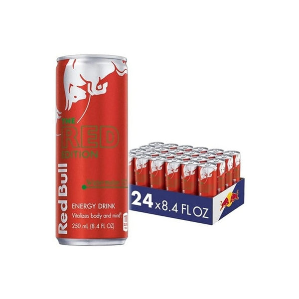 24-Pk Red Bull Red Edition Watermelon Energy Drink, 8.4 Fl Oz Cans