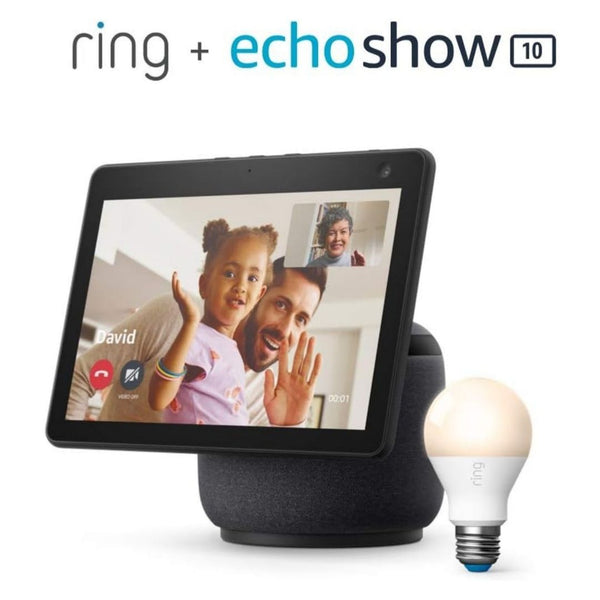 All-new Echo Show 10 (3rd Gen) – bundle with Ring A19 Smart LED Bulb