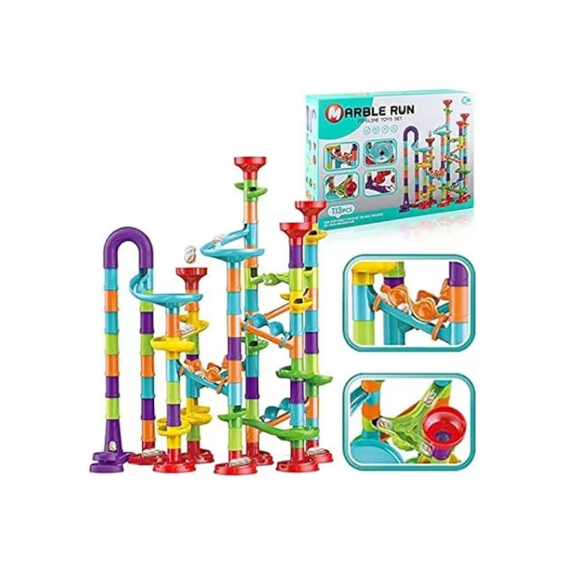 113 PC Marble Run Compact Building Toy Set