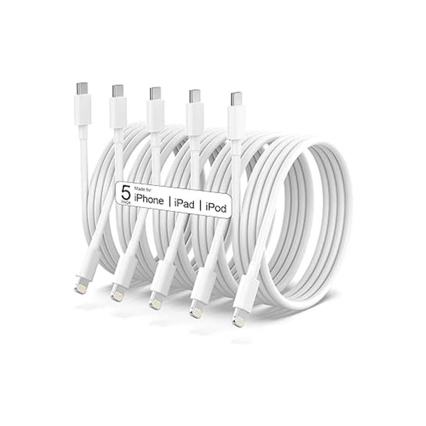 5 Pack 6FT iPhone Charger Cord