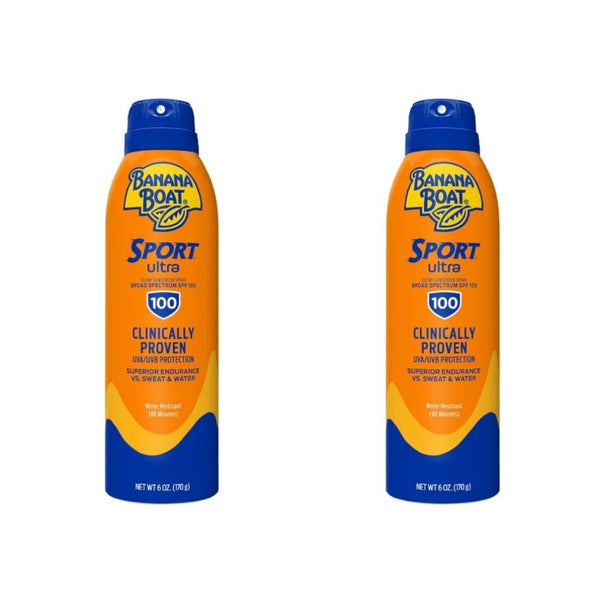 2 Packs of Banana Boat Sport Ultra SPF 100 Sunscreen Spray + Get $4 Amazon Credit!