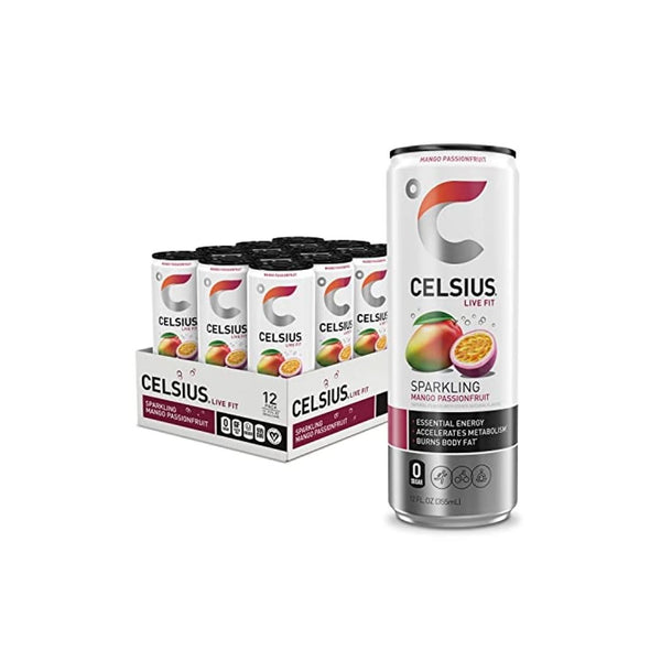 12 Cans Of CELSIUS Sparkling Energy Drinks (6 Flavors)