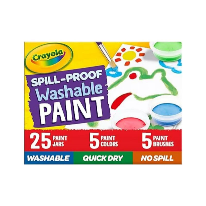 Crayola Spill Proof Washable Paint Set (25ct)