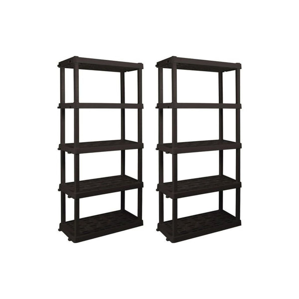 Pack of 2 Large 5-Tier Shelving Unit