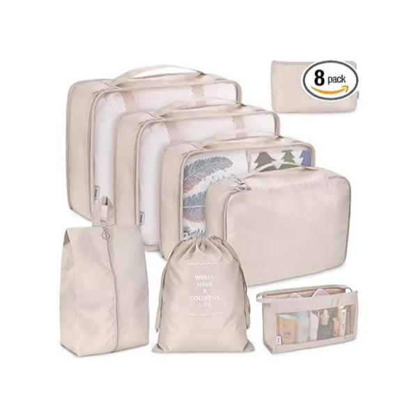 Travel Packaging Cube, 8-Piece Set
