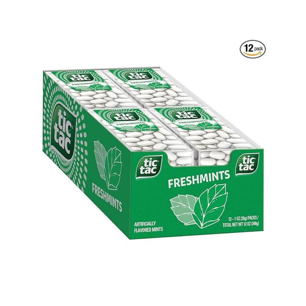 12 Pack Tic Tac Freshmint Breath Mints