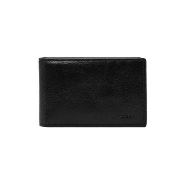 Fossil Men’s Leather Slim Minimalist Money Clip Bifold Front Pocket Wallet