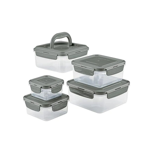 10-Piece Rachael Ray Leak-Proof Nestable Container Food Storage Bin Set