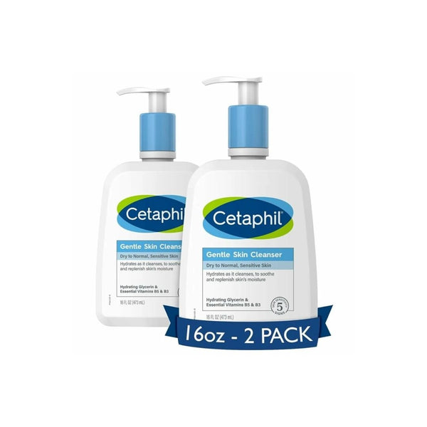 2 Pump Bottles of Cetaphil Face Wash