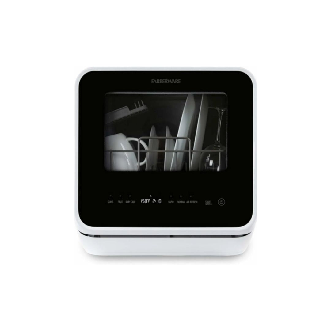Farberware Compact Portable Countertop Dishwasher with 5Liter Builti