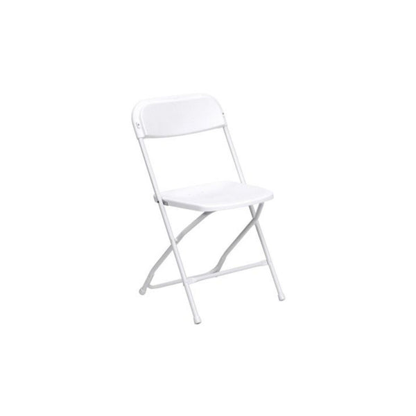 Flash Furniture Hercules Series Plastic Folding Chair - White ...