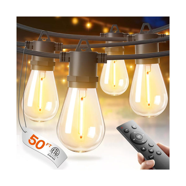 50FT LED Outdoor String Lights