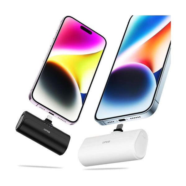 2-Pack Cordless 5000mAh Portable Power Bank w/ Built in Cable