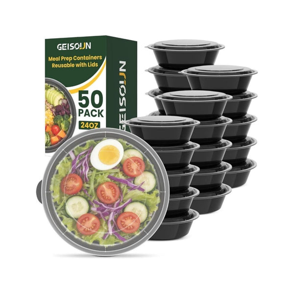 50-Pack Meal Prep Containers Reusable with Lids