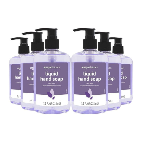 Pack of 6 Amazon Basics Original Fresh Liquid Hand Soap
