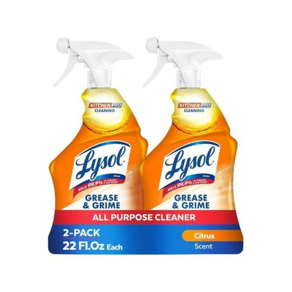 2 Lysol Pro Kitchen Spray Cleaner and Degreaser