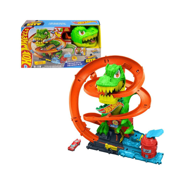 Hot Wheels T-Rex Blaze Battle Playset