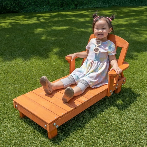 Sportspower Cedar Wood Outdoor Chaise Lounge