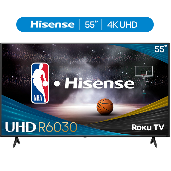 Hisense 55″ Class R6 Series 4K UHD Roku 2024 Smart TV