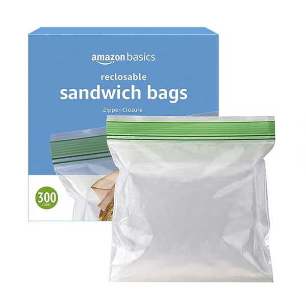 300 Amazon Basics Sandwich Storage Bags